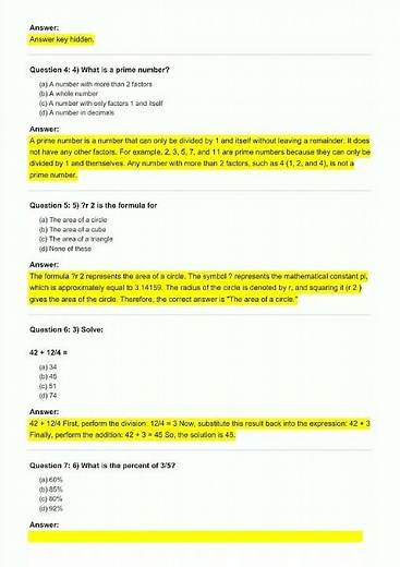 5th Grade Math & Trivia Exam Questions video