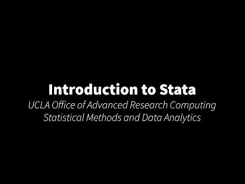 Introduction to Stata