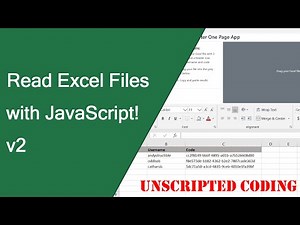 Customizing our Excel Files in JavaScript Project | Unscripted Coding