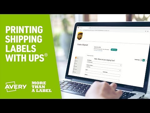 How to Print UPS Shipping Labels with Avery Products