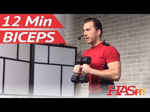 12 Min Dumbbell Bicep Workout - Biceps Workout at Home - Bicep Workout with Dumbbells Bicep Exercise