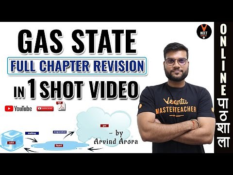 State of Matter Gas State Class 11 Full Chapter Revision | NEET 2020 | NEET Chemistry | Arvind Sir