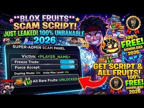 😈 [Easter Update] Blox Fruits Trade Scam Script 2026 | Freeze Trade + Auto Accept | NO KEY Working!