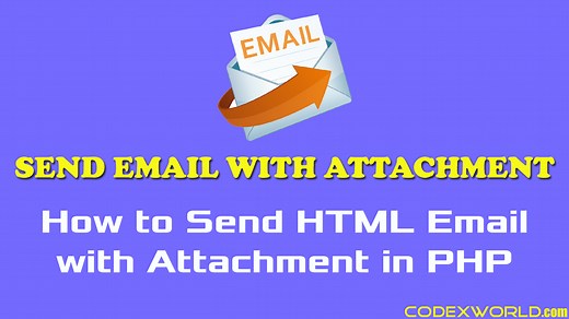 Send Email with Attachment in PHP - CodexWorld