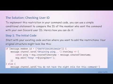 How to Make a Discord.js Command Accessible Only to You