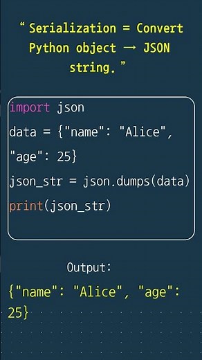 Python JSON Serialization & Deserialization