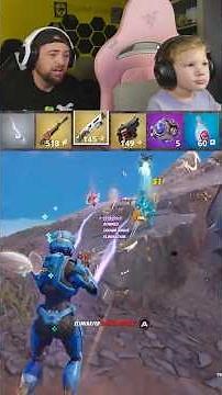 4 Year Old Fortnite Prodigy Collects All The New Mythics in One Game!! part 2/4 #fortnite #gaming