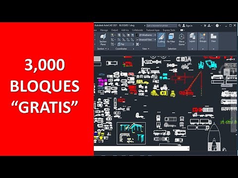 How to Download Free Blocks for AutoCAD / All Versions / More Than 1000 Blocks