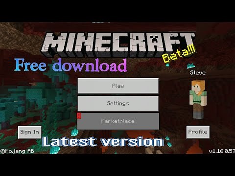 Minecraft latest version download for free.