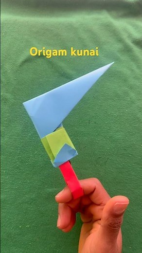How to Make a Paper Kunai 🗡️ | Easy Origami Ninja Weapon!