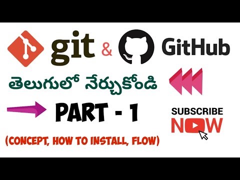 Git and GitHub tutorial for beginners in telugu 