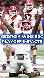 Georgia Wins The SEC Championship: College Football Playoff Impact #cfp #cfb #shorts