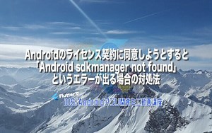 [Flutter]Androidのライセンス契約に同意しようとすると「Android sdkmanager not found」というエラーが出る場合の対処法 – みんプロ式 – 現役スマホアプリ（Flutter）開発者によるアプリ開発支援サービス