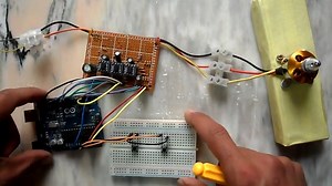 Brushless DC motor controller using Arduino and IR2101