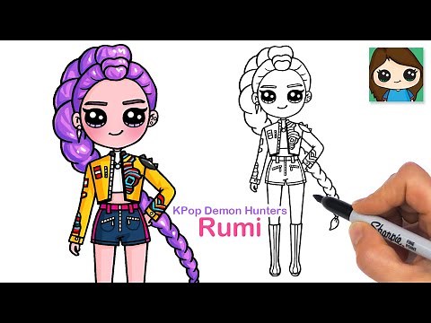 How to Draw Rumi | KPop Demon Hunters