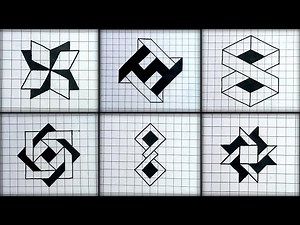 Graph Paper Art / 3D Drawing / Optical Illusion / 3D Illusion step by step