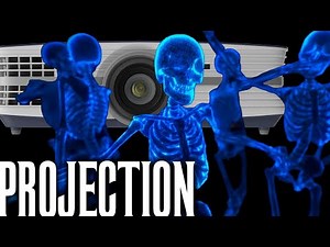 Halloween Window Projection - Dancing Skeletons - 4K