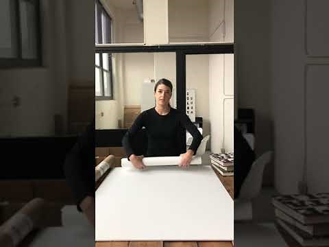 How to Flatten a Rolled Map or Poster