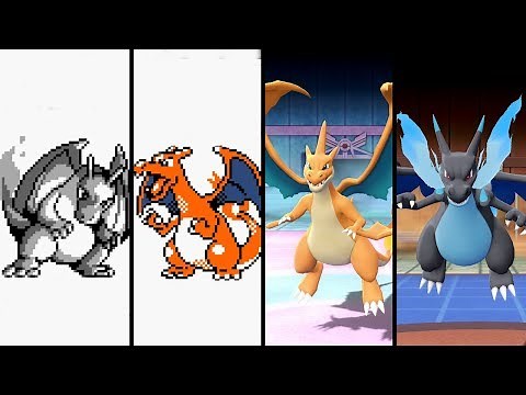 Evolution of Charizard in Pokemon Games (1996-2019)