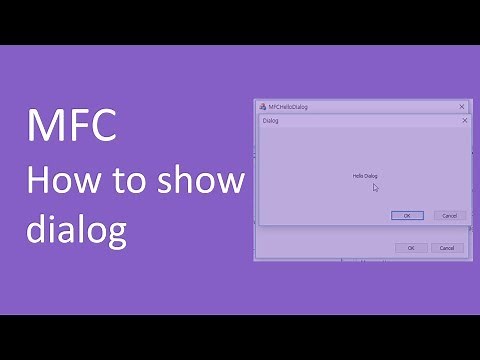 MFC - How to show dialog