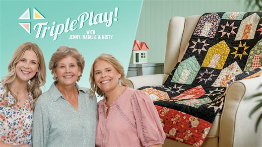 Triple Play: How to Make 3 NEW House Block Quilts