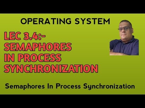 LEC 3.4:- Semaphores In Process Synchronization In Operating System