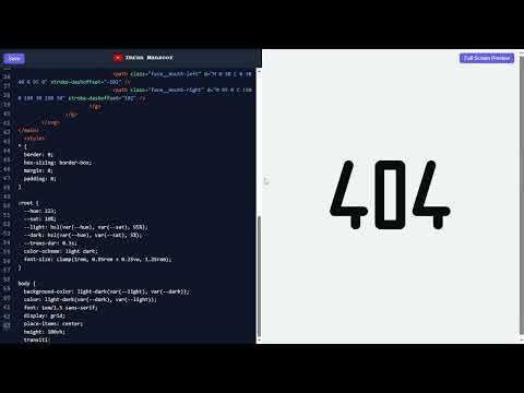 Custom 404 Error Page Design using HTML & CSS | Creative Animated UI