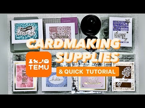 TEMU 🧡 Cardmaking Haul & Tutorial Using Stamping Foam
