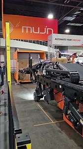 Mujin container unloading solution at Modex 2024