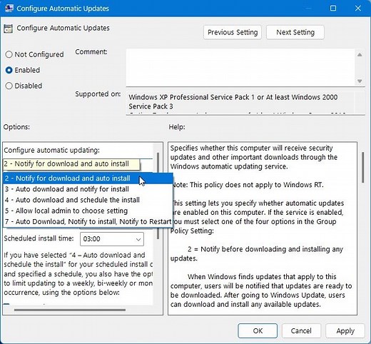 Turn off Automatic Updates in Windows 11; Stop automatic downloading of Windows Updates