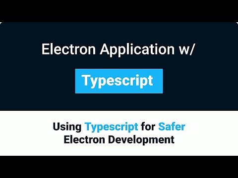 Typescript + Electron = 🔥