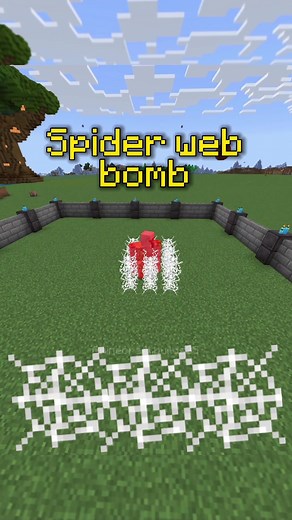 Minecraft Commandblock Spider Web Bomb Tutorial