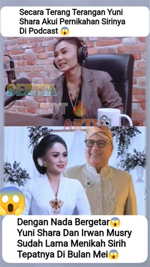 YUNI SHARA'S SURPRISING CONFESSION ABOUT HER SIRI MARRIAGE WITH IRWAN MUSRY😱😓#yunishara #viralnews