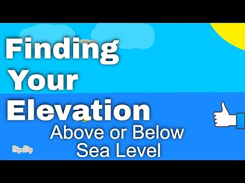 Elevation - Above and Below Sea Level (Illustrative Math)