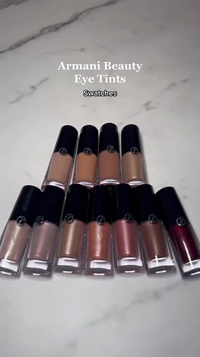 Armani Beauty Eye Tints Swatches and Review