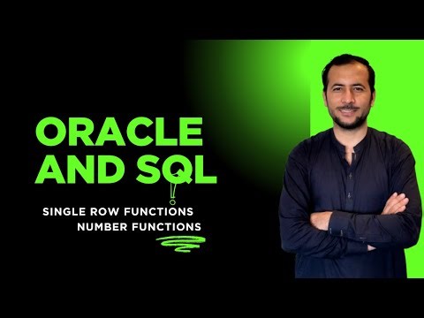 Oracle SQL Tutorial: Single Row Functions - Number Functions | Beginner to Advanced |Video 34 (2025)