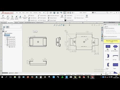 How to do sheet metal drawing in solidworks