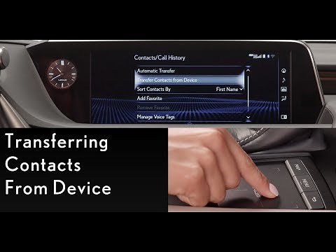 How-To Transfer Contacts | Lexus