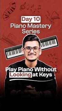 How to play without looking at keys-Easy paino tutorial #pianotutorial #shorts