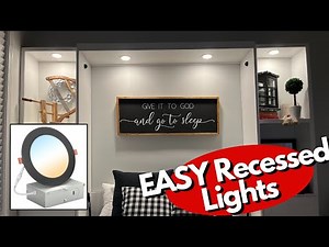 EASY Super Slim-Line Recessed Lights Smart LED Installation (Step-by-Step)