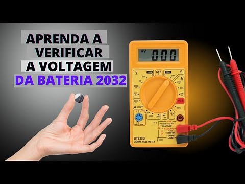 BATERIA 2032 (CMOS)- Aprenda a verificar a voltagem no multímetro [GARANTIDO]