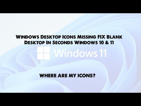 Windows desktop icons disappeared? Fix in 30 seconds