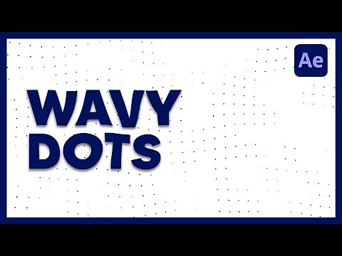 [TUTORIAL] How to Make a Clean Wavy Dots Background - After Effects 2020