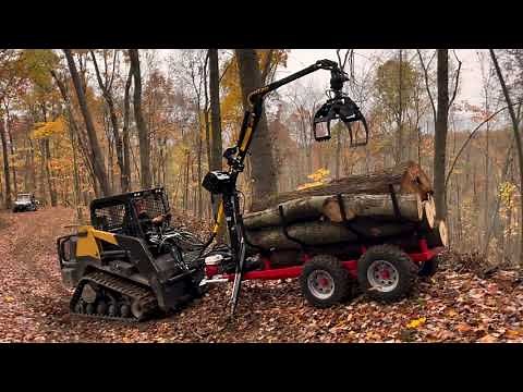 900 Series ATV trailer - log loader by AM Machinery