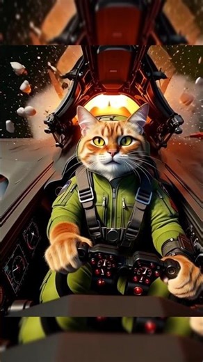 Top Gun: Meow-verick ✈️🐱 #shorts #viral #trending #fyp