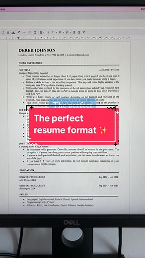 Perfect Resume Format for Job Application | Expert Tips & Templates