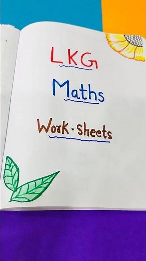 Fun & Easy LKG Maths Worksheets for Kids | Preschool Learning Activity📝