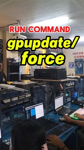 RUN COMMAND: gpupdate/force | Teachervince