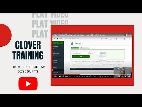 Clover POS Systems training: How to program discounts on any Clover POS System