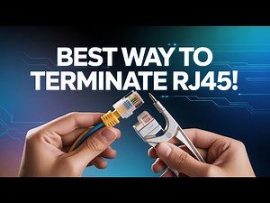 The Best Way to Terminate Ethernet Cable | Perfect RJ45 Connector Termination Tutorial and Testing